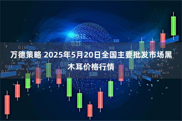 万德策略 2025年5月20日全国主要批发市场黑木耳价格行情